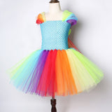 Rainbow Pony Tutu Dress for Girl Princess Little Horse Cosplay Costumes Kids Carnival Dresses for Girls Birthday Party Ball Gown