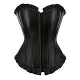 Women Victorian Brocade Corset Bustier Lingerie Top Waist Cincher Body Shaper Sexy Overbust Corset Bridal Cosplay Costume