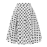 Spring Animal Leopard Retro Vintage 50s Skirt Women Ladies A Line Midi Floral Print Plus Size Sexy High Waist Swing Pinup Skater