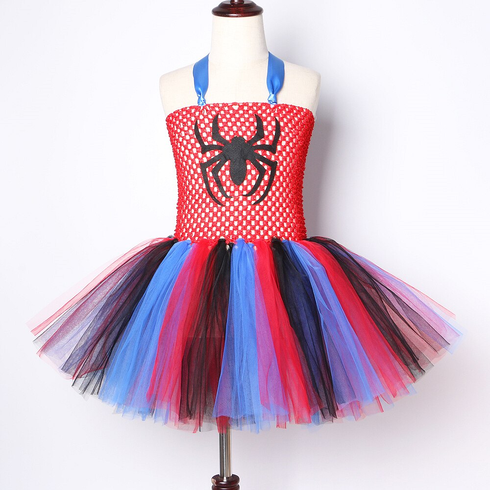 Baby Girls Halloween Costume for Kids Tutu Dresses Spider Cosplay Costumes Children Princess Carnival Party Birthday Tutus 2020