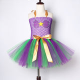 Little Mermaid Tutu Dress for Girls Kids Halloween Costumes for Children New Year Birthday Dresses Princess Sea-maid Ball Gown