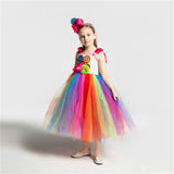 New Rainbow Candy Costume Cosplay Girls Halloween Costume For Kids Christmas Costume Children