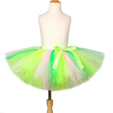 Pink Green Girls Tutu Skirt for Toddler Kids Fluffy Tutus Costume Baby Girl New Year Tulle Skirts Children Dance Ball Gown 0-14Y
