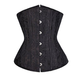 SEXY Gothic Underbust Corset Steel Boned Waist Cincher Bustiers Top Workout Shape Body Belt Lingerie Black White Plus Size