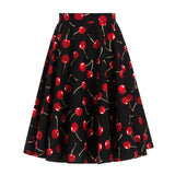 Spring Animal Leopard Retro Vintage 50s Skirt Women Ladies A Line Midi Floral Print Plus Size Sexy High Waist Swing Pinup Skater