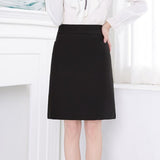 Women Black Office Ladies High Waist Elegant Slim Mini Skirt