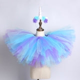 Purple Blue Turquoise Tutu Skirt for Baby Girls Kids Fluffy Tutus for Shoot Prop Birthday Costumes Toddler Girl Skirts Outfit