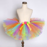 Fluffy Rainbow Tutu Skirt for Baby Girls Toddler Tutus Skirts Outfit for Shoot Prop Kids Birthday Halloween Costume Teenage Girl