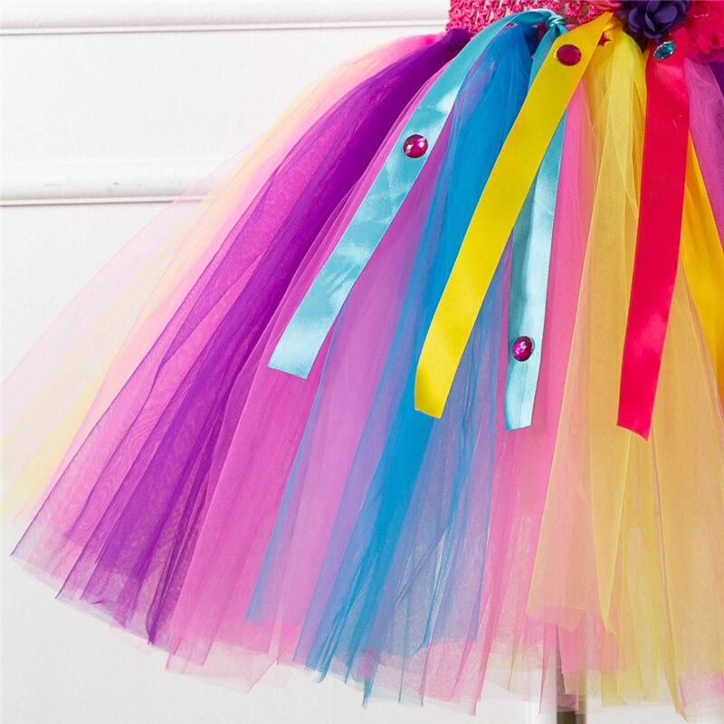Cute Unicorn Costume Cosplay Flowers Fairy Dress Halloween Costume For Kids Carnival Party Suit Dress Up