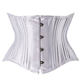 26 Spiral Steel Boned Underbust Corset Sexy Gothic Satin Plus Size Waist Trainer Brocade Bustiers