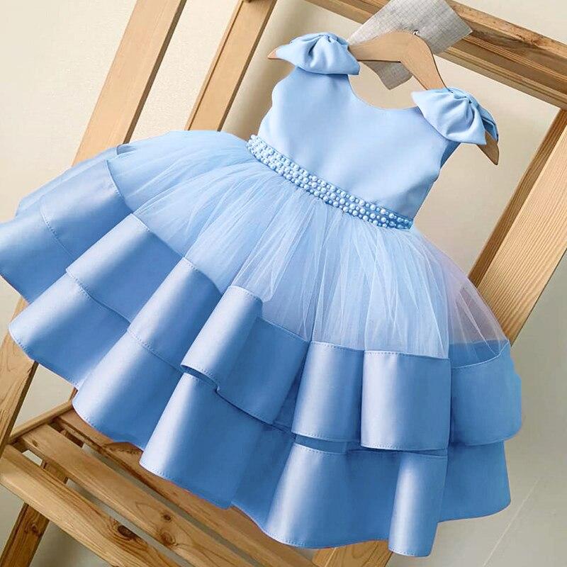 0-24 Months Baby Girls Dresses Toddler Birthday Princess Tutu Christening Gown Newborn Infant Baptism Party Clothes