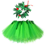 Green Hawaii Tutu Skirt for Baby Girls Dance Party Skirts Girl Kids Fluffy Birthday Tutus Princess Halloween Christmas Costumes