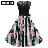 Vintage Hepburn Style Sleeveless Dress