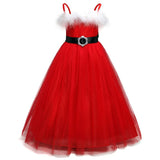 Girls Christmas Party Dress For Kids Snowman Santa Claus Xmas Cosplay Princess Costume Children New Year Tutu Prom Gown Clothes