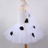 Baby Girls Milk Cow Tutu Dress for Kids Animal Halloween Costumes Toddler Girl Tulle Dresses Outfit for Birthday Party Clothes