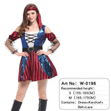 Halloween Sexy Women Pirate Cosplay Costume Fancy Party Dress Carnival Performance Party Christmas Gifts