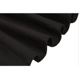Solid Color Cotton Womens High Waist A-line Vintage Skirt Ladies Casual Black Plus Size Rockabilly Skirts Swing School Clothing