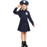 Girls Police Costume For Kids Cute Police Costume Children Cosplay Uniform Halloween Costume For Kids Carnival Party Suit