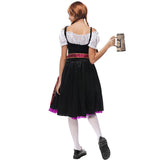 High Quality Oktoberfest Dirndl Dress Women Beer Festival Costume Medieval Maid Wench Cafe Tavern Cosplay Carnival Fancy