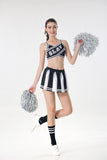 Female Sexy Glee Style Cheerleading Costume High School Cheerleader Girl Uniform Party Fancy Dress Top with Skirt