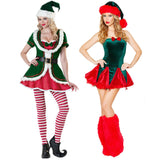 Adult Christmas Dresses New Year Xmas Female Party Santa Clause Cosplay Costumes Club Bar Stage Women Xmas Dress