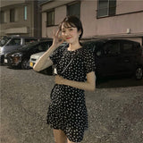 Women's Summer Lovely Dresses Chic Ins Kawaii Chic Daisy Slim Strap Dress Female Sweet Harajuku Punk Clothes For Women Office