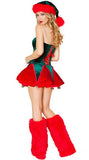 Adult Christmas Dresses New Year Xmas Female Party Santa Clause Cosplay Costumes Club Bar Stage Women Xmas Dress