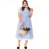 S-XXXL New Sexy Maid Costume Gothic Lolita Long Dress Alice Maid Uniform Adult Halloween Costumes For Women