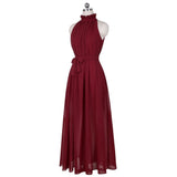 1950s Women Summer Casual Elegant Bohemian Beach Party Halter Sexy Long Maxi Dress