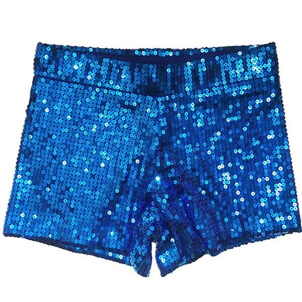 Stretchy Glitter Mini Sequin Dancing Outfits Low Waist Skinny Bodycon Booty Shorts Bottoms