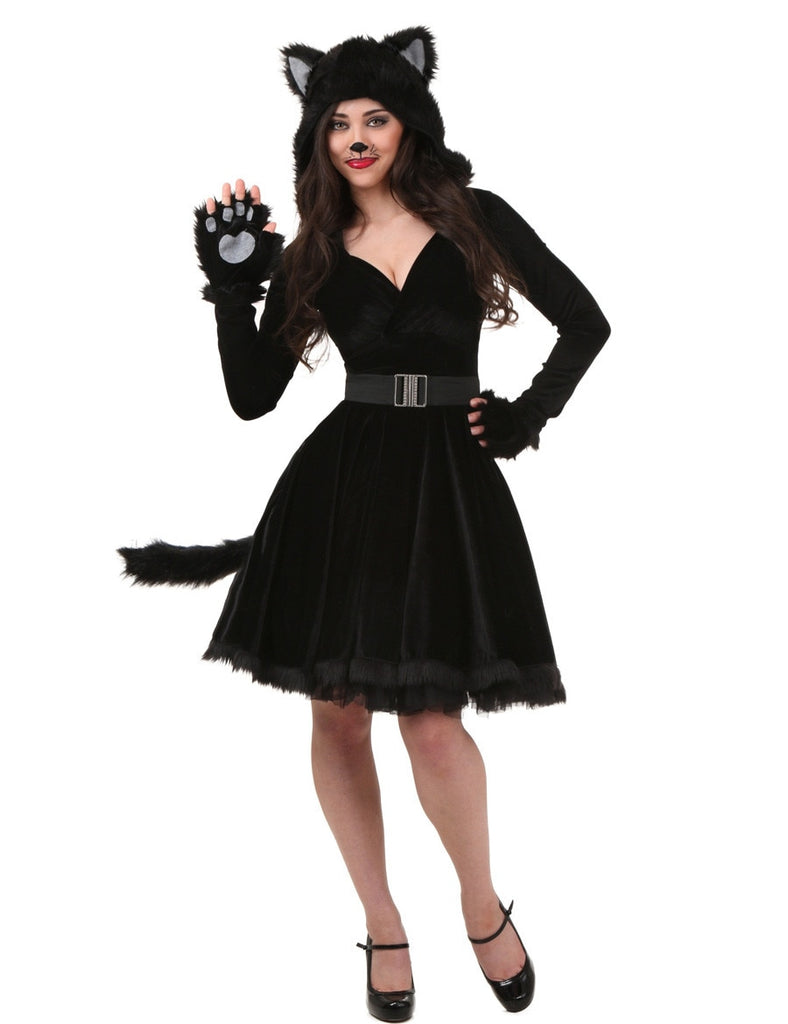 Hot Sale Sexy Black Teddy Bear Costume For Adult Cat Women Halloween Costumes for Women Cosplay Masquerade Fancy Dress