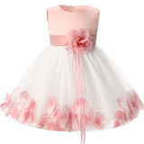 Baby Girl Christmas Dress Petals Tutu Princess Dress 1 Years Birthday Party Baptism Dress For Girls Infant Baby Girl Costume