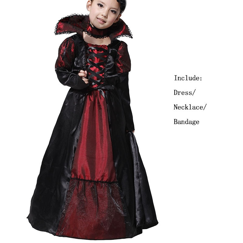 Halloween Witch Costume with For Girls Role Play Cosplay Performance Dance Show Costumes For Kids Cosplay Mujer