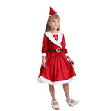 New Christmas Clothes Children Santa?Claus Dress Kids Girls Festival Party Cosplay Dresses One Piece child New?year costume