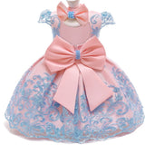 Baby Dresses Summer Girls Clothes Cute Bow Princess Dress 1st Birthday Party Dress For Girl Tutu Infant Toddler Girls Clothing