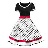 Vintage 50s Ladies Floral Pleated Plus Size 3XL 4XL Rockabilly High Waist Pinup Elegant Dress with Belt