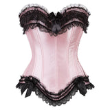 Corset Bustier Top for Women Burlesque Costume Plus Size Princess Corset Top Lace up Satin Corset Black White Purple Pink Cors¨¦
