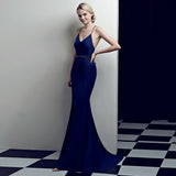 Sexy Beads Evening Dress Women's Backless Strap Cross Slit Long Party Maxi Dress