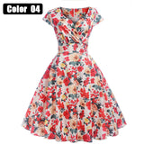 Slim Short Sleeve Vintage Hepburn Style Dress