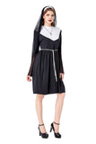 Halloween Costume for Adult Women Sexy Bad Habit Nun Costume Religious Sister Cosplay Fancy Dress