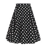 Spring Animal Leopard Retro Vintage 50s Skirt Women Ladies A Line Midi Floral Print Plus Size Sexy High Waist Swing Pinup Skater