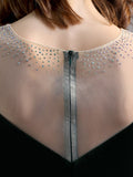 Velvet Sequins Elegant Mermaid Long Sleeve Cocktail Party Dresses Women Formal O-Neck Floor-Length Prom Vestidoes