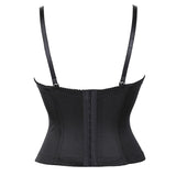 Sexy Straps Halter Overbust Corset Lingerie Top Wedding Black/White Cotton with Cup Body shaper Hot Corset Bustier Underwear