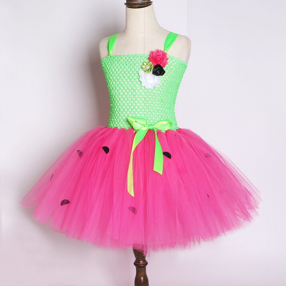 Sweet Strawberry Dress Girl Toddler Princess Dresses Watermelon Cute Costume for Girls Kids Birthday Party Tutus Clothes 1-12Y