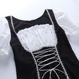 2022 Kawaii Black Cute Lolita Maid Costumes Girls Women Lovely Maid Cosplay Costume Animation Show Japanese Outfit Dress Clothes