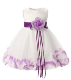 Flower Baby 1st 2nd Birthday Outfit Dress Newborn Baby Girl Baptism Clothes Tutu Christening Wedding Gown Infant Party Dresses