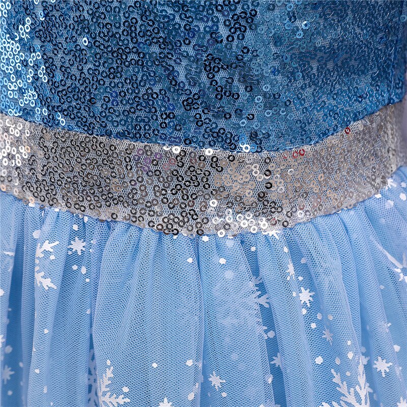 Girls Kids Halloween Cosplay Dresses Snow Queen Fancy Princess Costume 4 5 6 7 8 9 10 Year Children Carnival Party Dress Up