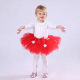 Baby Girl Christmas Tutu Skirt for Kids New Year Tulle Skirts Girls Princess Red Tutus Ball Gown Children Xmas Costume Toddler