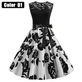 Vintage Hepburn Style Sleeveless Dress