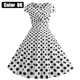 Slim Short Sleeve Vintage Hepburn Style Dress
